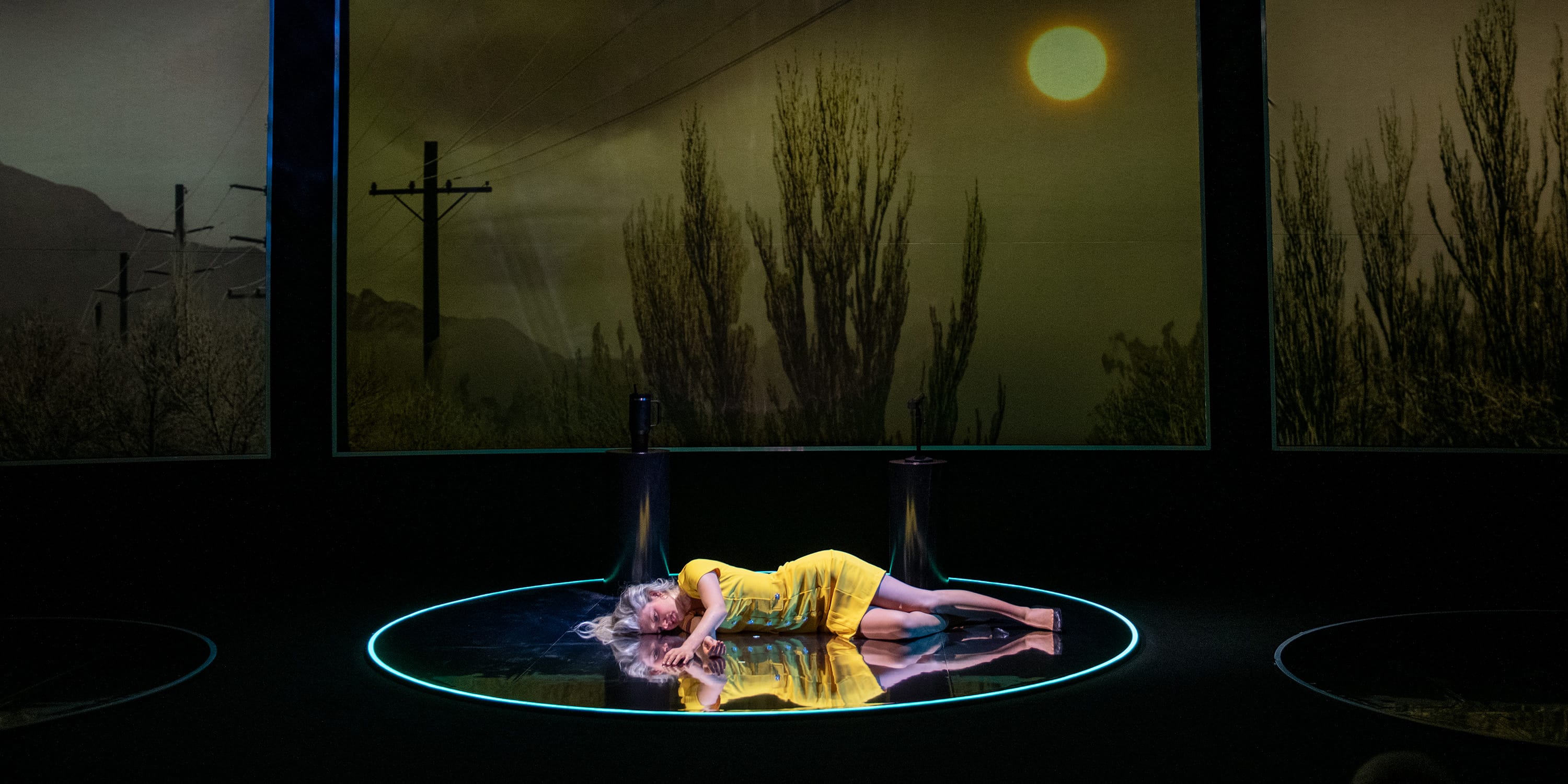 ACTRESS SHINES IN DARK SATIRE ‘WEATHER GIRL” ABOUT CLIMATE CHANGE AT GABLESTAGE IN CORAL GABLES THROUGH OCTOBER 18 ACTRESS SHINES IN DARK SATIRE ‘WEATHER GIRL” ABOUT CLIMATE CHANGE AT GABLESTAGE IN CORAL GABLES THROUGH OCTOBER 18